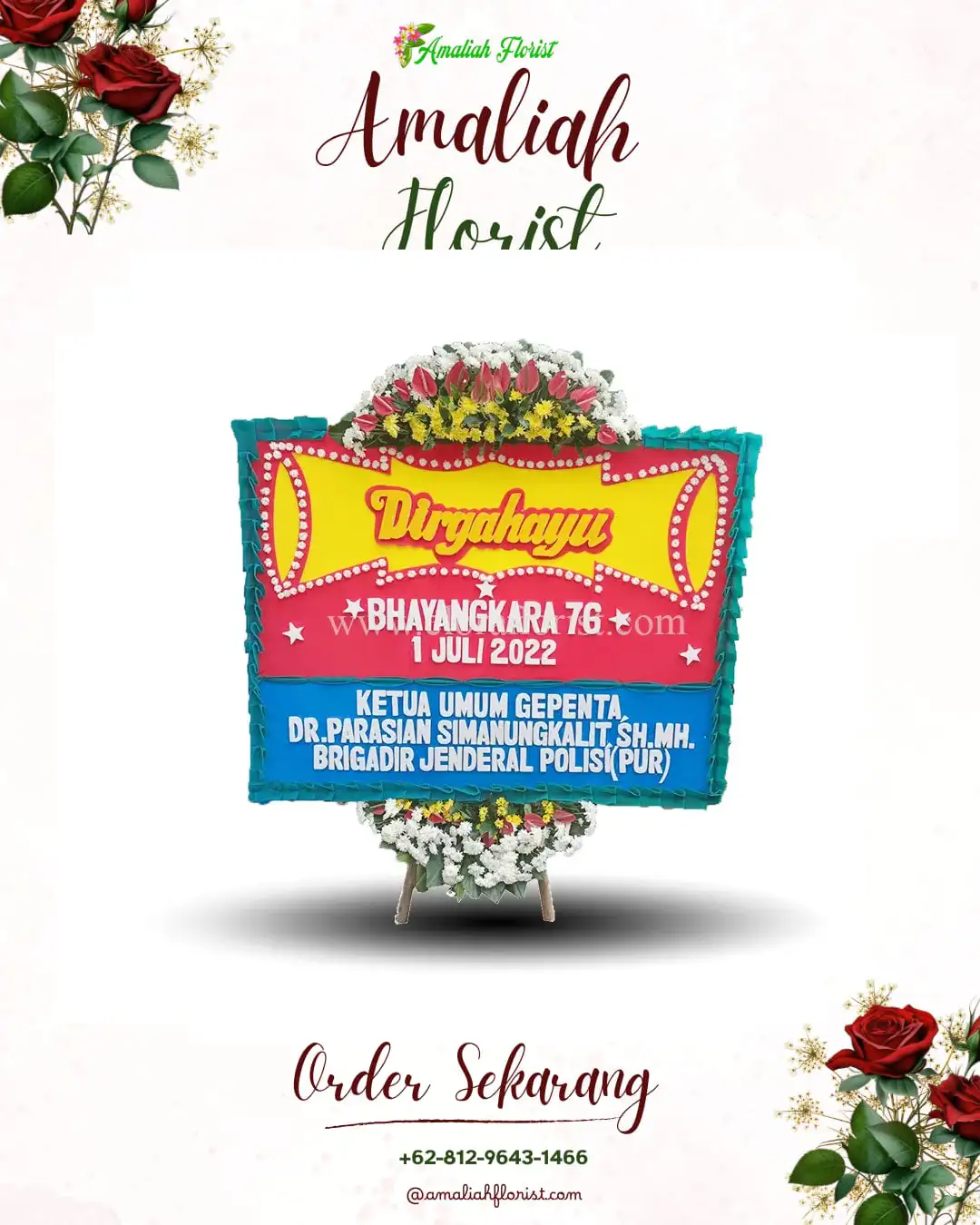 Papan Bunga HUT Ulang Tahun Buniwah